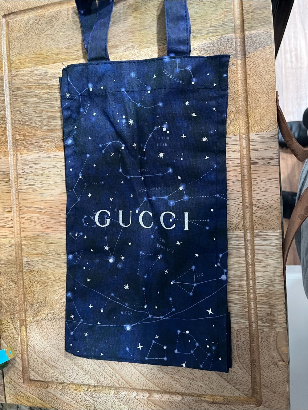 Gucci Navy and White Constellation Tote